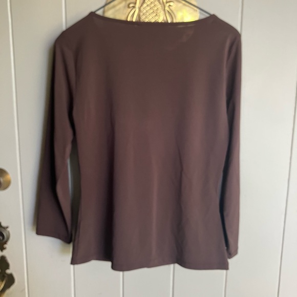 Michael kors 3/4 sleeve black top - Picture 2 of 3